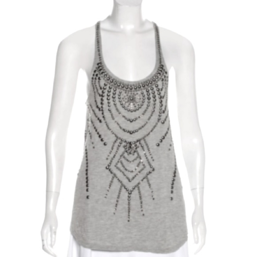Oversized grey Rock N Roll Tank